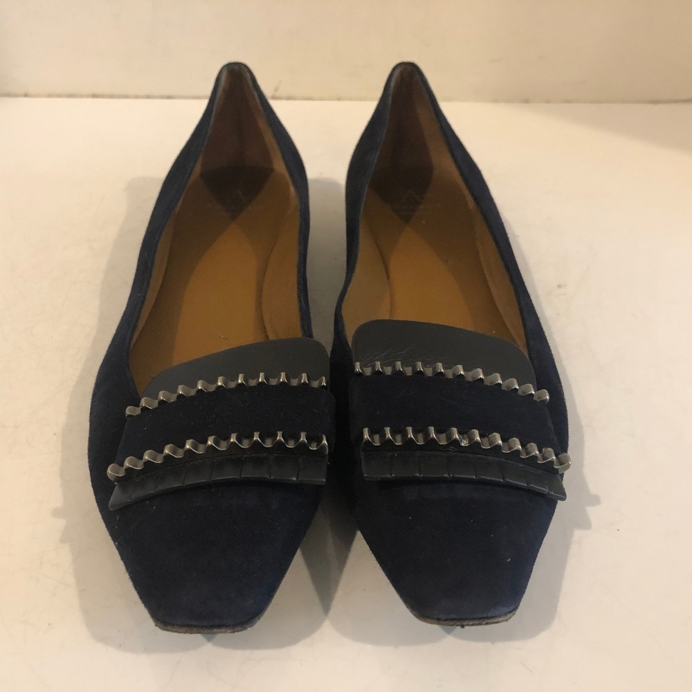 Aquatalia | Suede Pointed Toe Flats Blue Size 6